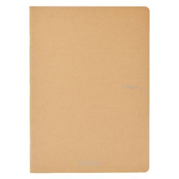 Fabriano EcoQua Notebook 5.8 x 8.3" Grid Staple-Bound Beige