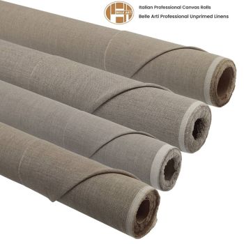 Professional Unprimed Linen Canvas Rolls. 6 Yard Rolls