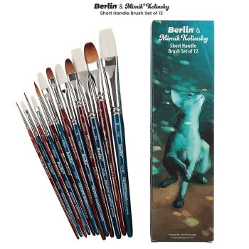 Brush set capable of virtually any type of technique in any media!