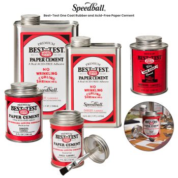 Best-Test One Coat Rubber and Acid-Free Paper Cement