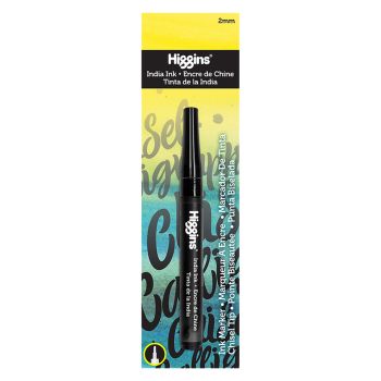  Higgins India Ink Chisel Nib Pump Marker, 2mm