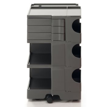 Boby Trolley Tabouret 3 Bins / 3 Drawers, Grey