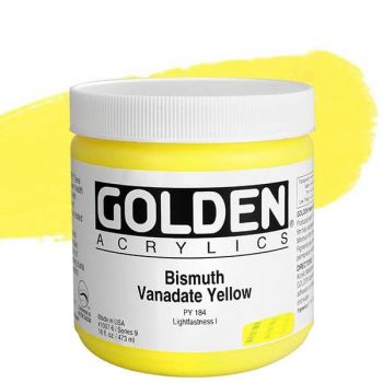 GOLDEN Heavy Body Acrylics - Bismuth Vanadate Yellow, 16oz Jar