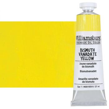  Williamsburg Handmade Oil Paint - Bismuth Vanadate Yellow, 37ml Tube