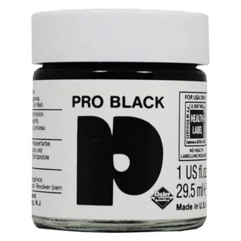 Daler-Rowney Pro Inks - Black, 1oz Jar