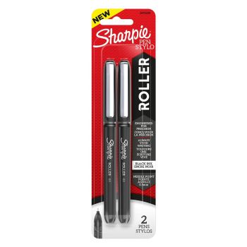 Sharpie Rollerball Pen 0.5mm 2pk Black
