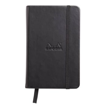 Rhodia Blank Black Webnotebook 3 1/2 x 5 1/2 in Hardbound 96-Sheet