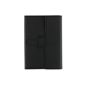 Opus Genuine Leather Journal Slide Enclosure 4" x 6" Black