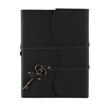 Opus Genuine Leather Journal Key 6" x 8" Black