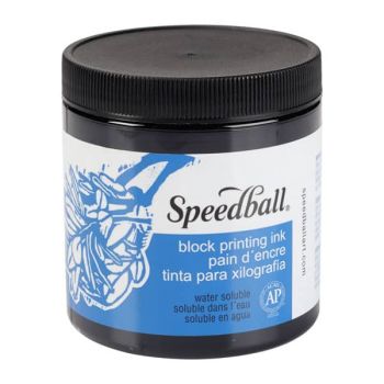 Speedball Block Printing Water-Soluble Ink 8oz - Black