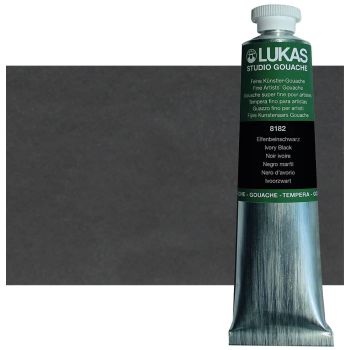 LUKAS Designer's Gouache 75 ml Tube - Ivory Black