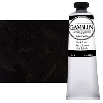 Gamblin Artist's Oil Color 37 ml Tube - Black Spinel