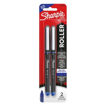 Sharpie Rollerball Pen 0.5mm 2pk Blue