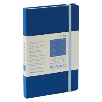 Fabriano Ispira Notebooks 3.5 x 5.5 Dot Grid Hardbound (96-Sheets) Blue 