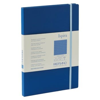 Fabriano Ispira Notebooks 5.8 x 8.3 Dot Grid Hardbound (96-Sheets) Blue 