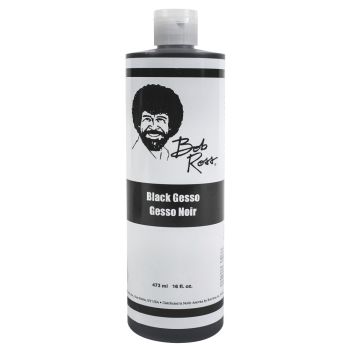 bob ross black gesso, 473ml 16oz bottle