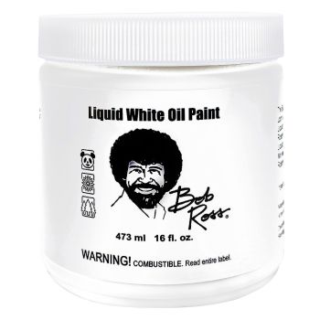 Bob Ross Liquid White Oil Paint Medium 16oz (473ml) Jar