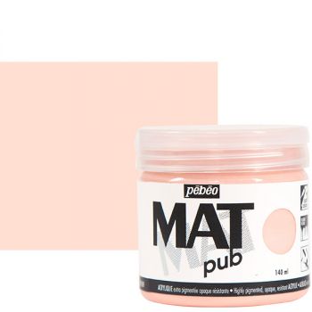 Pebeo Acrylic Mat Pub 140ml - Bright Pink