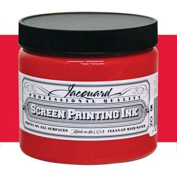 Jacquard Screen Printing Ink 16 oz Jar - Bright Red
