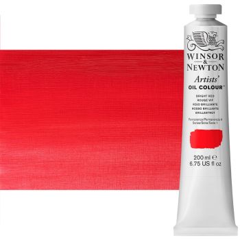 Winsor & Newton Artists' Oil Color 200 ml Tube - Bright Red