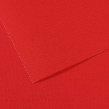 505/Bright Red Canson Mi-Teintes Sheet 19" x 25" (Pack of 10)
