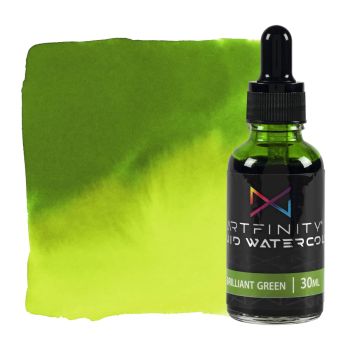 Artfinity Liquid Watercolor - Brilliant Green, 30ml Bottle