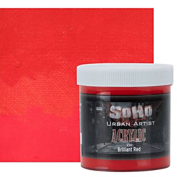 SoHo Urban Artists Heavy Body Acrylic Brilliant Red 500ml