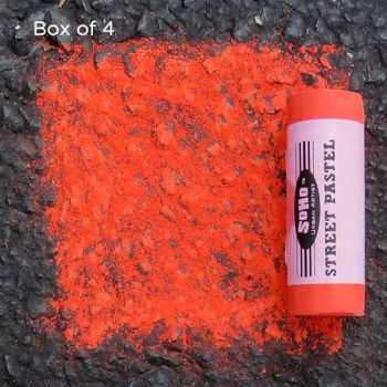 Box of 4 Soho Jumbo Street Pastels Brilliant Red