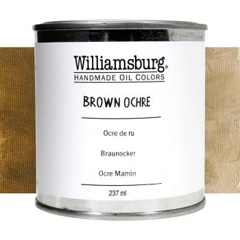 Williamsburg Handmade Oil Paint - Brown Ochre, 237ml Can