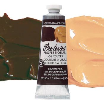 Grumbacher Pre-Tested Oil Paint Brown Pink