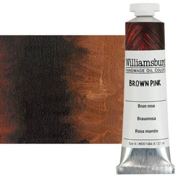 Williamsburg Handmade Oil Paint - Brown Pink, 37ml Tube