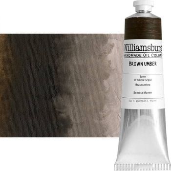 Williamsburg Handmade Oil Paint - Brown Umber, 150ml Tube