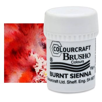 Brusho Crystal Watercolour, Burnt Sienna, 15 grams