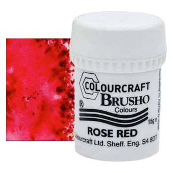 Brusho Crystal Colours 15 grams - Rose Red 