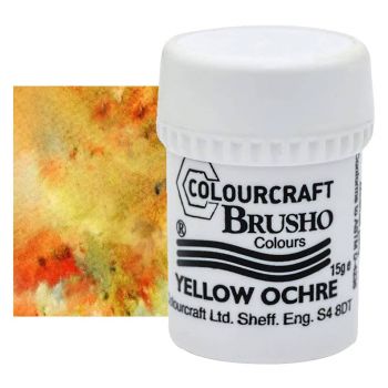 Brusho Crystal Colours 15 grams - Yellow Ochre
