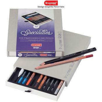 Bruynzeel Design Specialties Drawing Pencil Box Set of 12