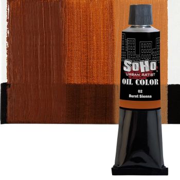 SoHo Artist Oil Color Burnt Sienna 170ml Tube