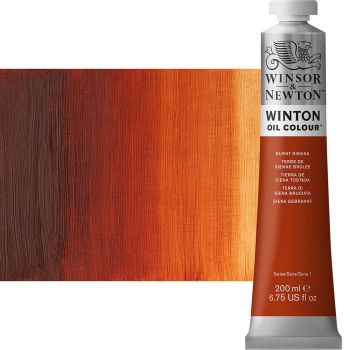 Winton Oil Color 200ml Tube - Burnt Sienna