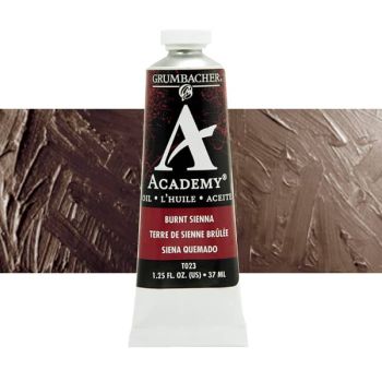 Grumbacher Academy Oil Color 37 ml Tube - Burnt Sienna