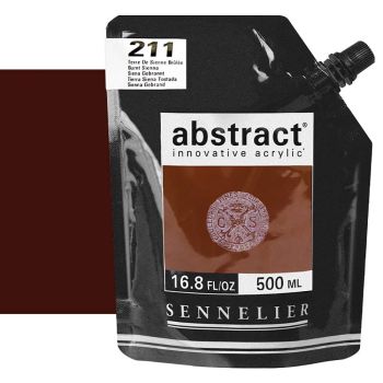 Sennelier Abstract Acrylic Burnt Sienna 500ml