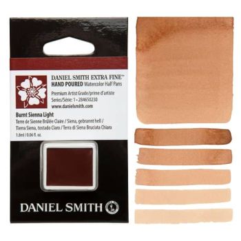 Daniel Smith Watercolor Half Pan Burnt Sienna Light