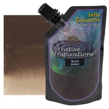 Creative Inspirations Jelly Gouache Pouch - Burnt Umber (100ml)