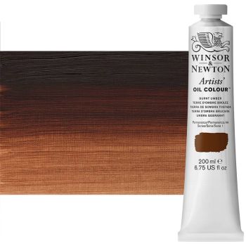 Winsor & Newton Artists' Oil Color 200 ml Tube - Burnt Umber