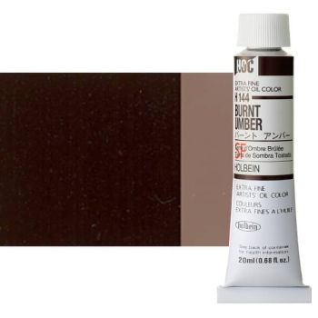 Holbein Extra-Fine Artists' Oil Color 20 ml Tube - Burnt Umber