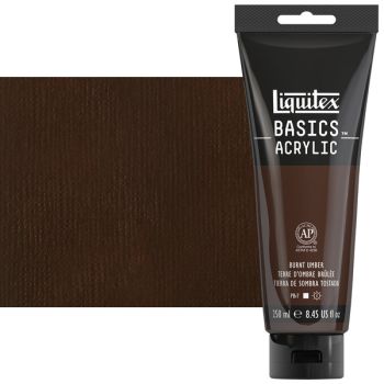 Liquitex Basics Acrylic Paint Burnt Umber 250ml