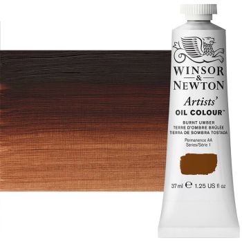 Winsor & Newton Artists' Oil Color 37 ml Tube - Burnt Umber