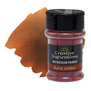 Creative Inspirations Watercolor Powder - Burnt Umber, 38 grams
