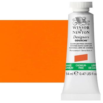 Winsor & Newton Designer's Gouache 14ml Cadmium-Free Orange