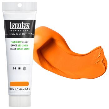 Liquitex Heavy Body Acrylic Tube Cadmium-Free Orange 4.65 oz