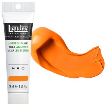 Liquitex Professional Heavy Body Acrylic - Cadmium-Free Orange, 2oz Tube